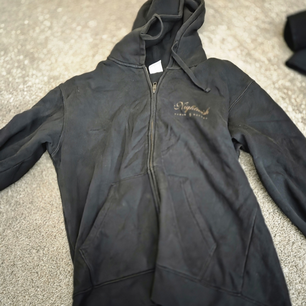 Russell Athletic Black Zip Up Sweater